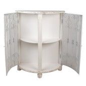 Comoda lemn fier alb antichizat 81x32x103 cm