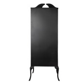 Vitrina fier negru sticla transparenta 68x43x181 cm