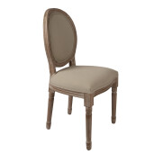 Scaun lemn textil maro 48x46x96 cm