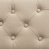 Bancuta lemn maro textil bej 67x44x60 cm