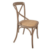 Scaun lemn maro ratan natur 44x42x88 cm