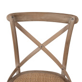 Scaun lemn maro ratan natur 44x42x88 cm