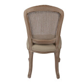Scaun lemn maro textil bej 52x49x95 cm