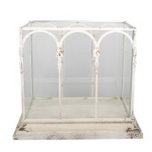 Mini sera fier sticla 56x32x65 cm