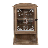 Dulapior perete lemn sticla 32x15x54 cm