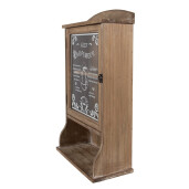 Dulapior perete lemn sticla 32x15x54 cm