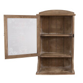 Dulapior perete lemn sticla 32x15x54 cm