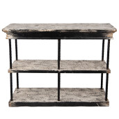 Consola bej negru vintage 120x40x90 cm