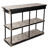 Consola bej negru vintage 120x40x90 cm