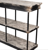 Consola bej negru vintage 120x40x90 cm