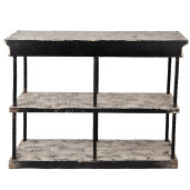 Consola bej negru vintage 120x40x90 cm