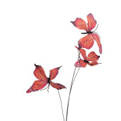 Crenguta decorativa Fluturasi portocalii IU 10x10x65 cm