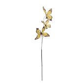 Crenguta decorativa Fluturasi galbeni II 10x10x65 cm