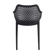 Scaun plastic negru 55x52x81 cm