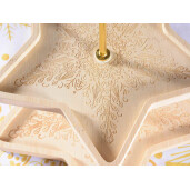 Platou servire aperitive Craciun 28x26x23 cm