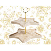 Platou servire aperitive Craciun 28x26x23 cm