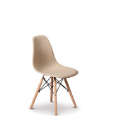 Set 4 scaune bej natur Turn 46,5 x 52 x 83 cm