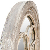 Oglinda perete mdf gri antichizat 55x5x95 cm