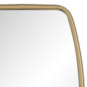 Oglinda perete rama metal auriu 35x3x60 cm