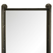 Oglinda de perete cu polita din fier negru 48 cm x 10 cm x 124 h