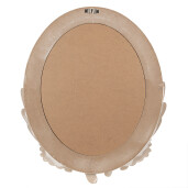 Oglinda perete mdf alb antichizat 50x5x60 cm