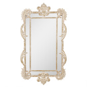 Oglinda perete mdf bej 45x3x81 cm