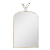 Oglinda perete rama metal alb vintage Ren 58x10x105 cm