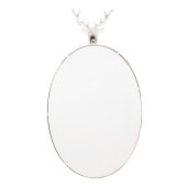 Oglinda perete rama metal alb vintage Ren 50x10x89 cm