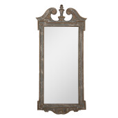 Oglinda perete lemn verde maro vintage 65x3x145 cm