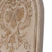 Oglinda perete lemn bej auriu vintage 48x4x180 cm