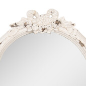 Oglinda perete polirasina alba vintage 48x6x52 cm