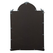 Oglinda perete metal albastru bej vintage 60x3x91 cm