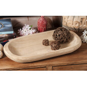 Platou servire lemn natur 46,5 x 24 cm