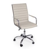 Scaun birou taupe argintiu Perth 46x54x90/100h