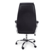 Scaun birou negru argintiu Camberra 55x61x118/128h