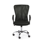 Scaun birou negru argintiu 57.5x57.5x96/106 cm