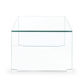 Masuta din sticla transparenta Iride 120 cm x 60 cm x 43 h