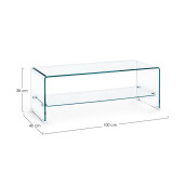 Masuta sticla Iride 100x40x38 cm