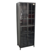 Vitrina metal negru 60x43x171 cm