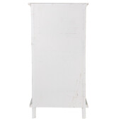 Comoda lemn verde alb vintage 67x38x143 cm