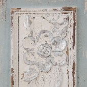 Comoda lemn verde alb vintage 67x38x143 cm