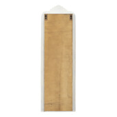 Raft perete lemn alb maro 42x19x126 cm