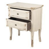 Comoda lemn alb vintage 66x36x80 cm