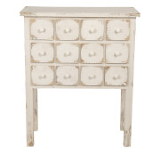 Comoda lemn alb vintage 78x36x95 cm