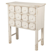 Comoda lemn alb vintage 78x36x95 cm