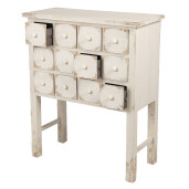 Comoda lemn alb vintage 78x36x95 cm