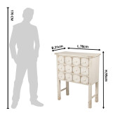 Comoda lemn alb vintage 78x36x95 cm