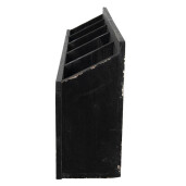 Raft suspendabil lemn negru antichizat 60x13x28 cm