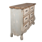 Comoda lemn bej gri 135x41x89 cm