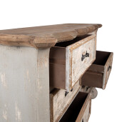 Comoda lemn bej gri 135x41x89 cm